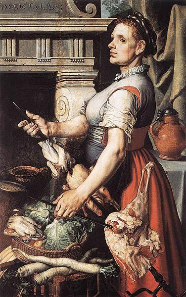 Pieter Aertsen Cook in front of the Stove Spain oil painting art